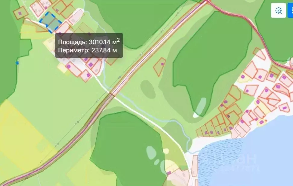 Участок в Карелия, Лахденпохский муниципальный округ, пос. Ласанен ул. ... - Фото 2