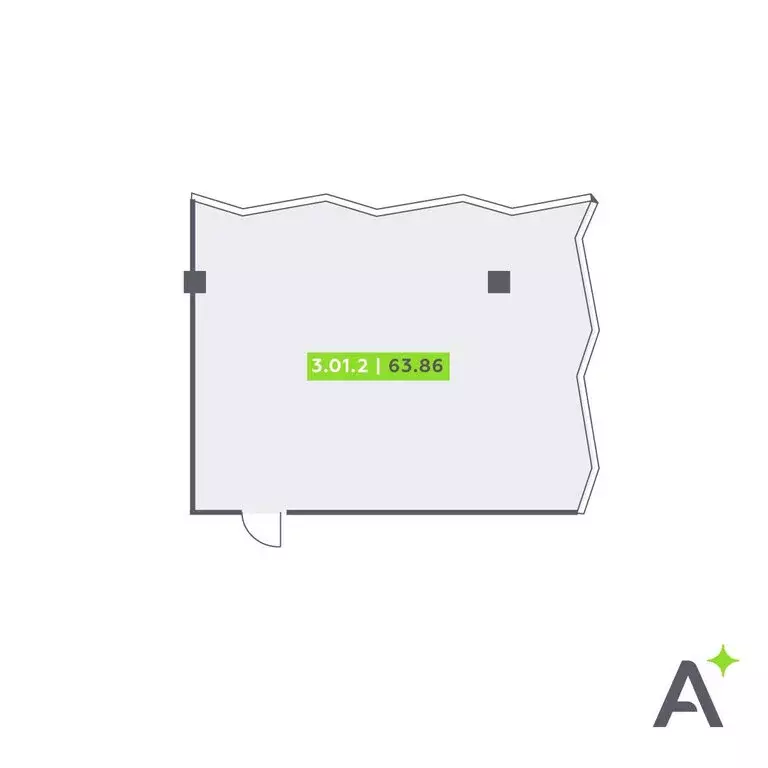 Офис (63.86 м) - Фото 1