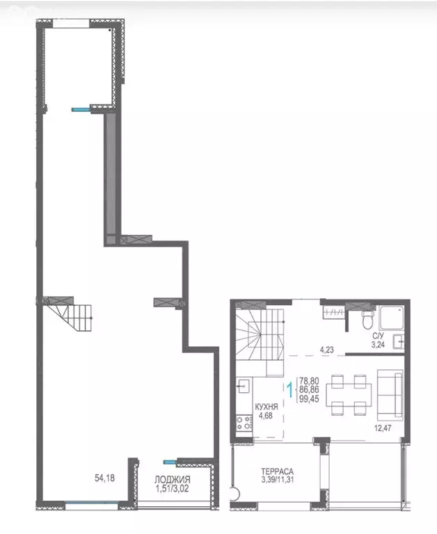 3-комнатная квартира: Евпатория, Симферопольская улица, 2Г (99.45 м) - Фото 0