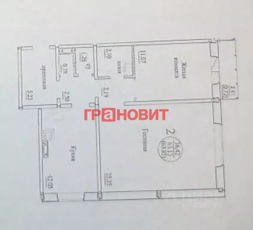 2-к кв. Новосибирская область, Новосибирск ул. Николая Сотникова, 5 ... - Фото 2