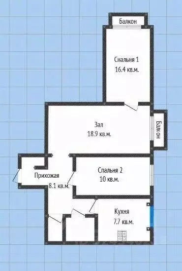 3-к кв. Саратовская область, Саратов ул. Имени И.В. Мичурина, 62/64 ... - Фото 2