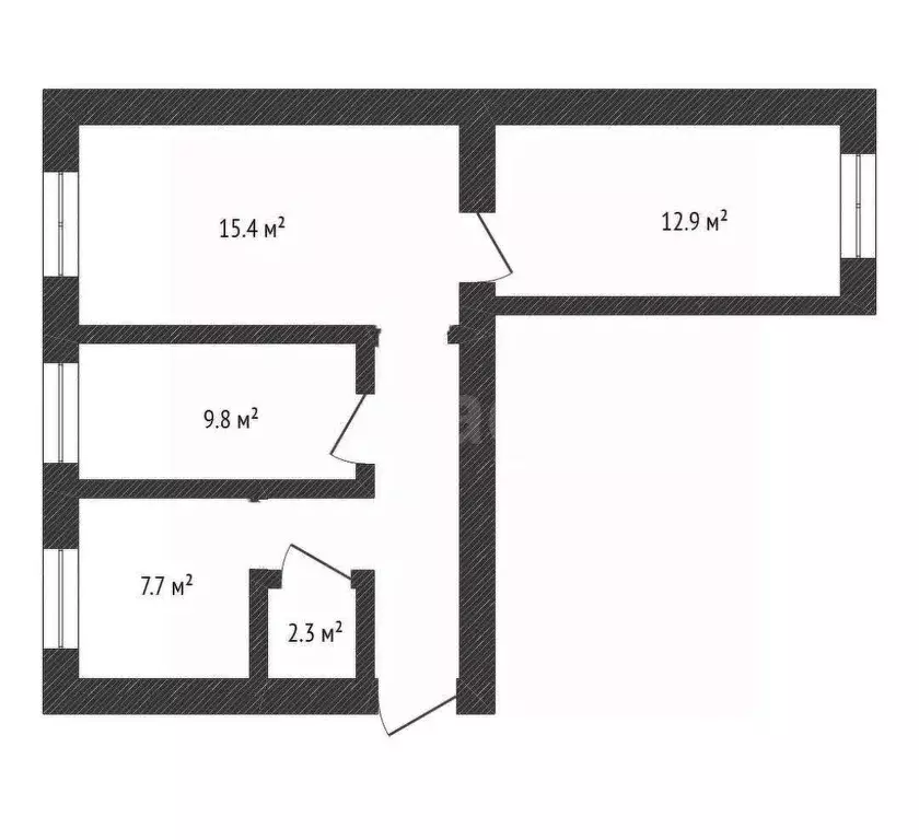 3-к кв. Нижегородская область, Дальнеконстантиновский муниципальный ... - Фото 2