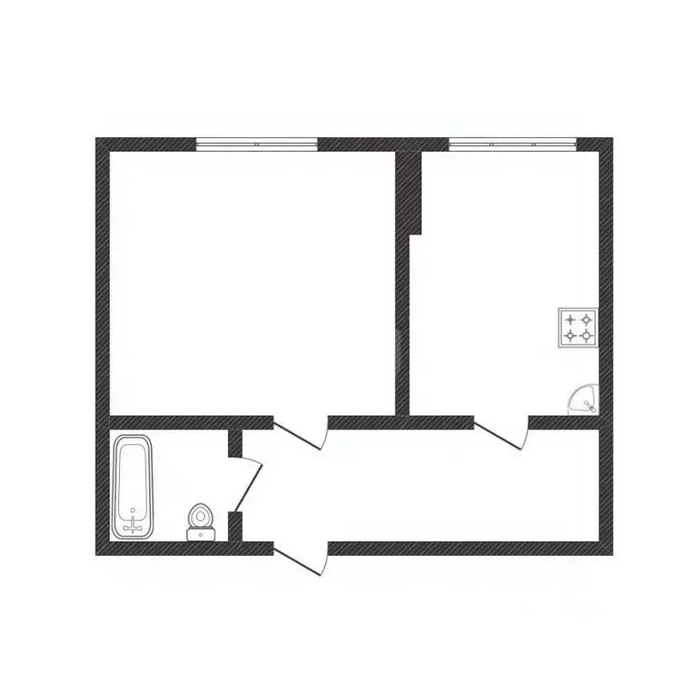 1-к кв. Белгородская область, Белгород 10-й мкр, ул. Спортивная, 14 ... - Фото 2