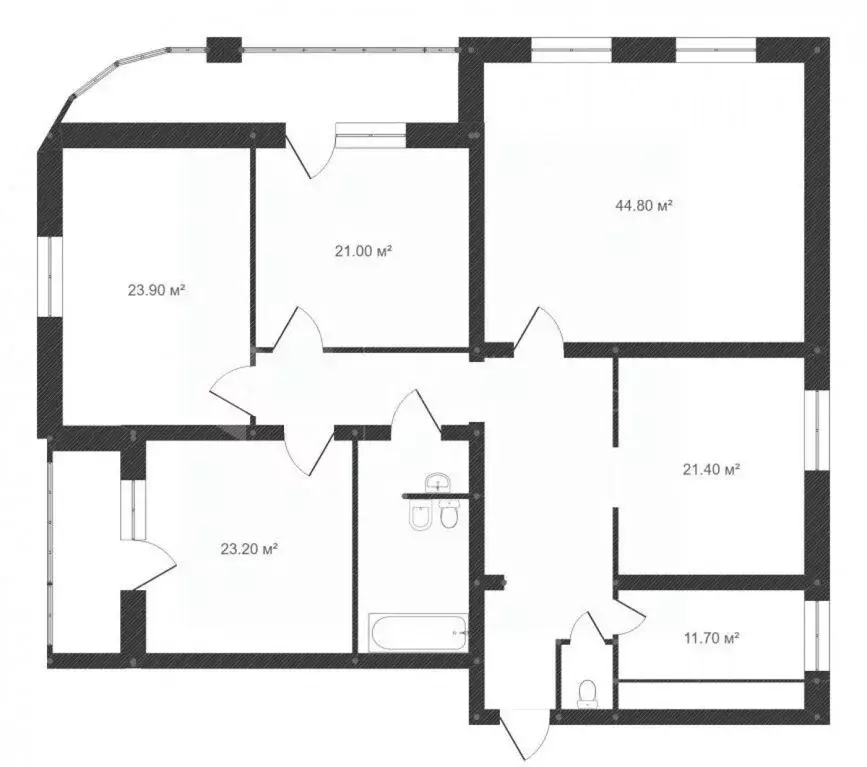 4-к кв. Тюменская область, Тюмень ул. Грибоедова, 2 (199.0 м) - Фото 1