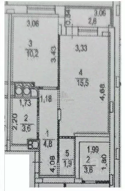 1-к кв. Тульская область, Тула городской округ, пос. Петровский ул. ... - Фото 2