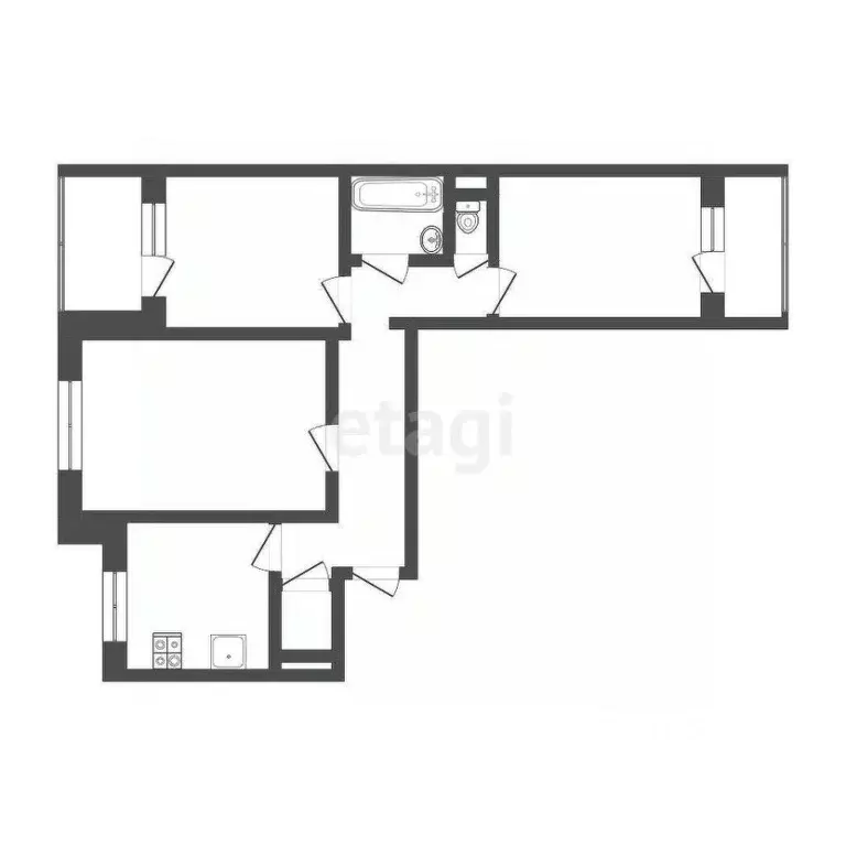 3-к кв. Мордовия, Саранск ул. Н. Эркая, 26 (64.0 м) - Фото 2