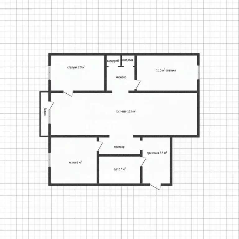 3-к кв. Адыгея, Майкоп Краснооктябрьская ул., 34 (56.0 м) - Фото 2