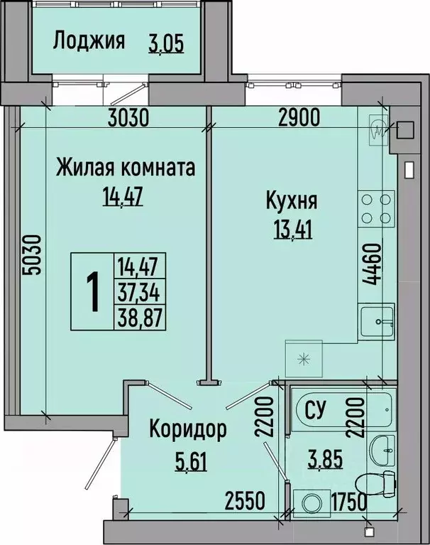 1-к кв. волгоградская область, волгоград долина-2 жилрайон, (38.87 м) - Фото 0