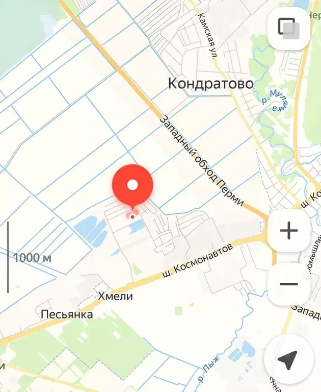 Участок в Пермский край, д. Хмели, Красава СНТ ул. Энтузиастов (6.0 ... - Фото 1