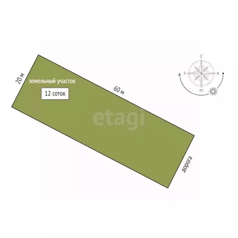 Участок в Тюменская область, Тюменский муниципальный округ, с. Борки  ... - Фото 2