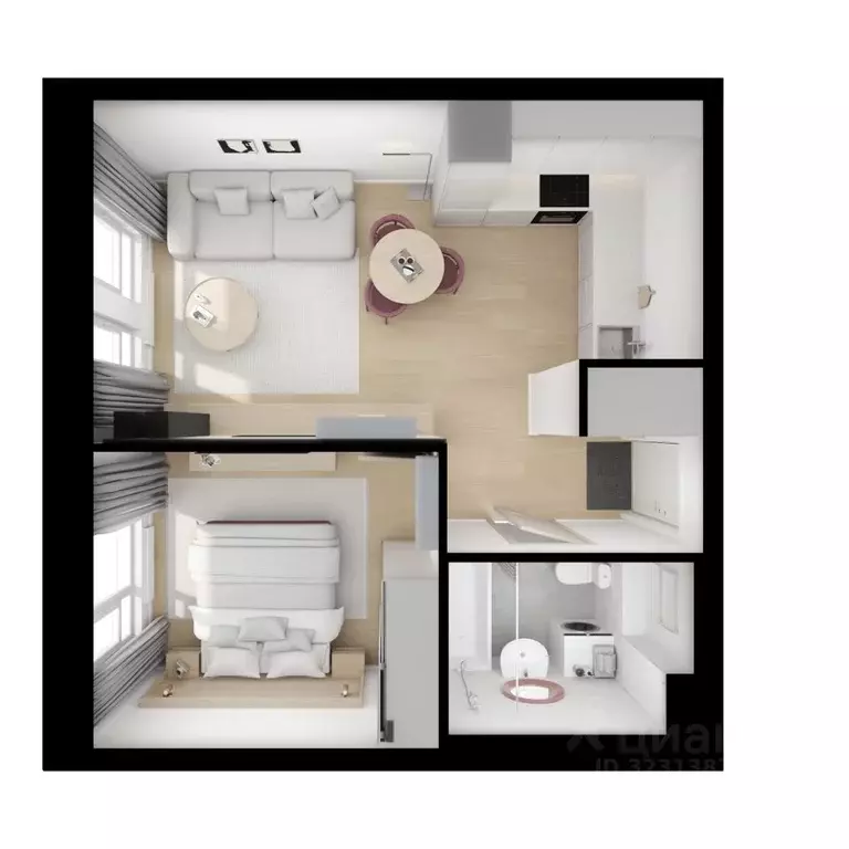 1-к кв. Московская область, Мытищи Ярославский квартал жилой комплекс, ... - Фото 2