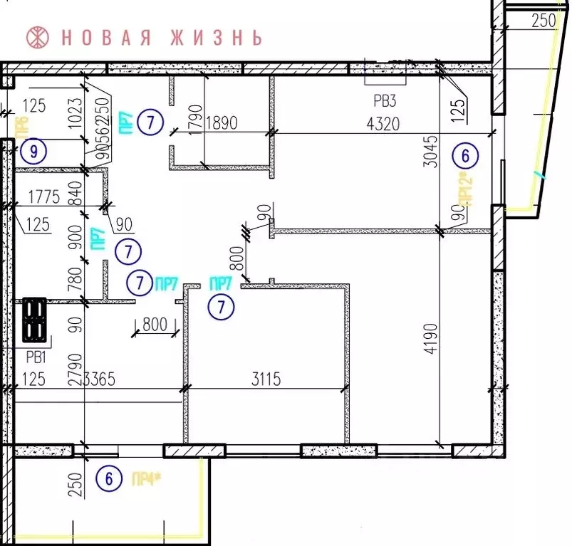 3-к кв. Самарская область, Самара проезд 4-й, 8А (67.0 м) - Фото 0