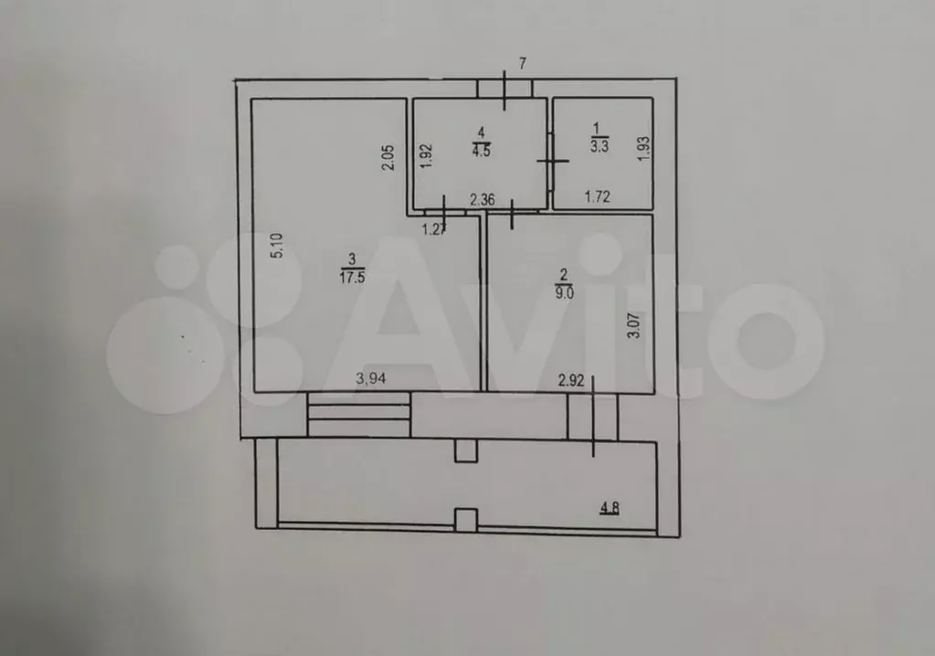 1-к. квартира, 34,3 м, 2/10 эт. - Фото 0