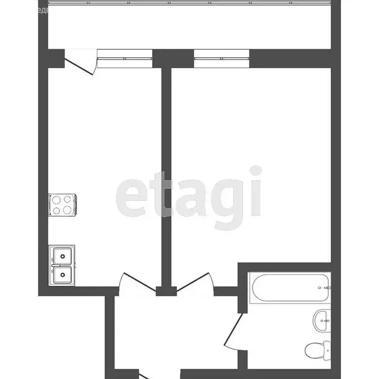1-комнатная квартира: Пермь, улица Чернышевского, 22 (42 м) - Фото 0