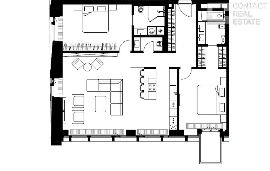 3-комнатная квартира: Москва, улица Братьев Фонченко, 1к4 (115.9 м) - Фото 0