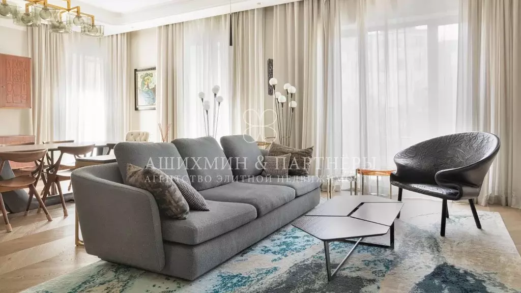 3-к кв. Москва Большой Козихинский пер., 25 (151.1 м) - Фото 1