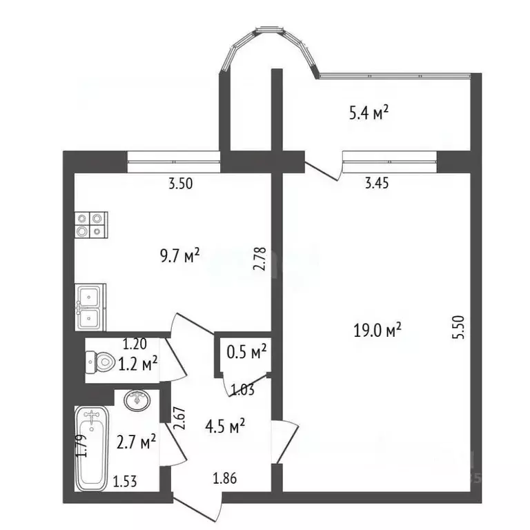 1-к кв. Самарская область, Самара Ново-Садовая ул., 204 (37.4 м) - Фото 1