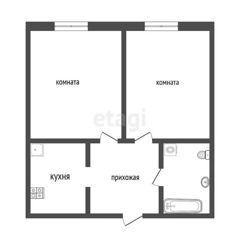 1-комнатная квартира: Сочи, микрорайон Бытха, улица Бытха, 2Б (45.5 м) - Фото 0