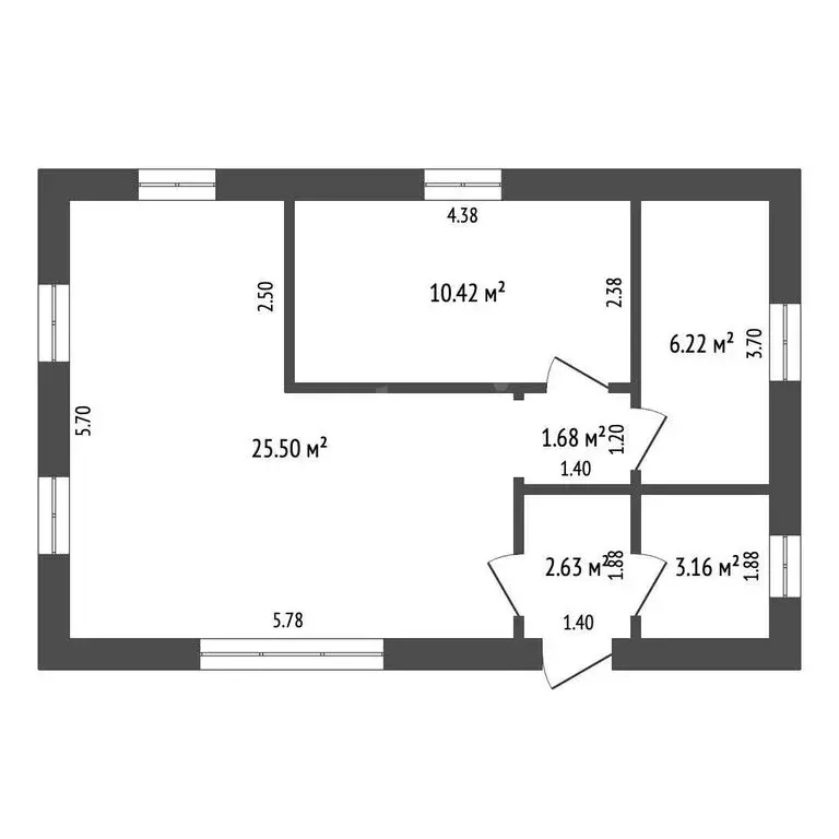 Дом в Белгородская область, городское поселение Борисовка, рабочий ... - Фото 1