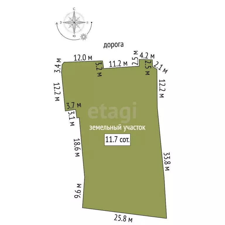 Дом в село Исетское, Береговая улица (37.7 м) - Фото 1