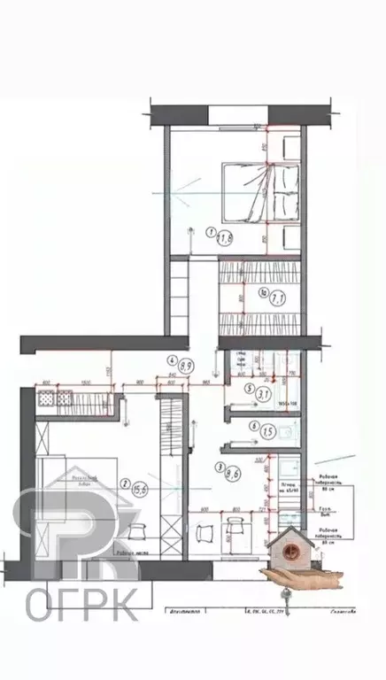 2-к кв. Москва Болотниковская ул., 1К3 (57.0 м) - Фото 2