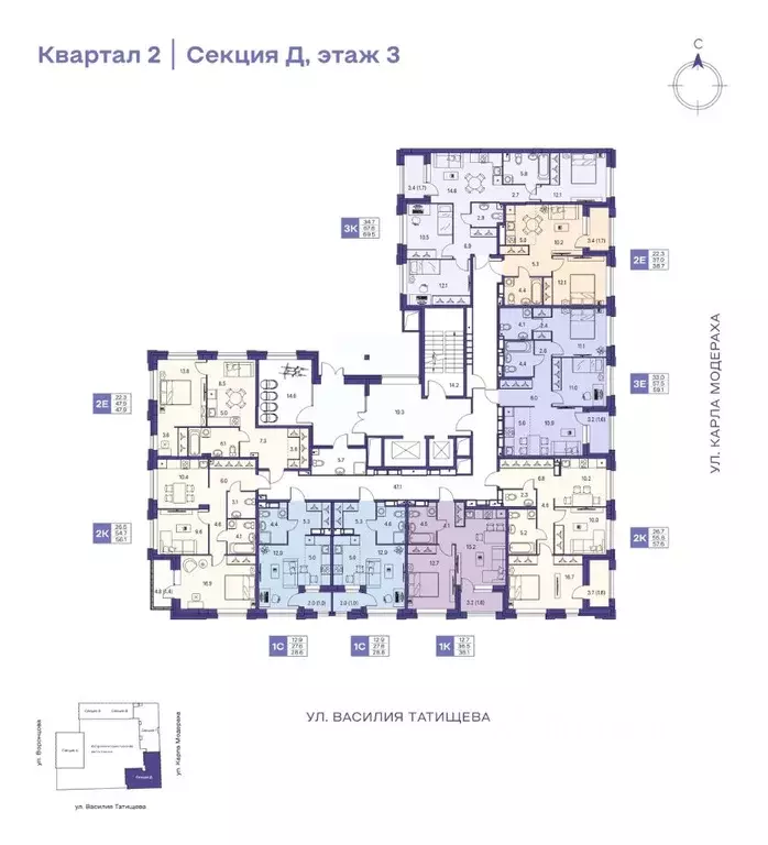 2-к кв. Пермский край, Пермь ул. Карла Модераха, 7 (38.7 м) - Фото 2