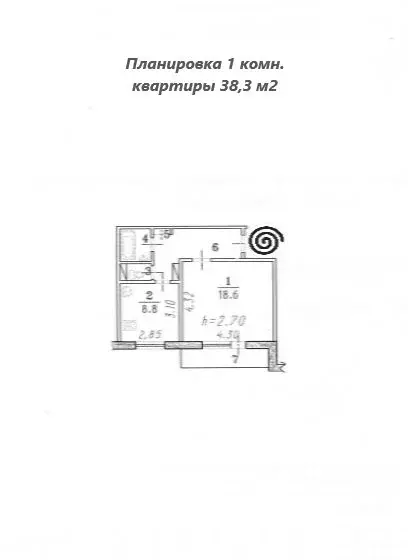 1-к кв. Омская область, Омск ул. Лукашевича, 21/2 (38.3 м) - Фото 1