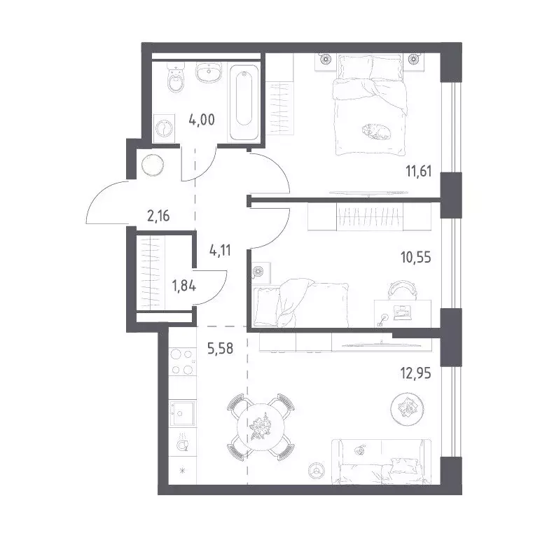 2-комнатная квартира: Балашиха, микрорайон Авиаторов, улица Колдунова, ... - Фото 1