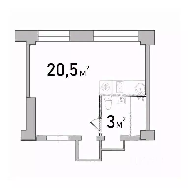 Студия Нижегородская область, Нижний Новгород просп. Ильича, 15 (23.5 ... - Фото 2