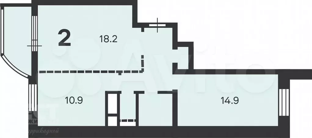 Аукцион: 2-к. квартира, 55,9 м, 2/24 эт. - Фото 0