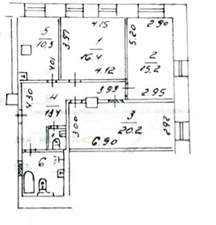 3-к. квартира, 85 м, 1/6 эт. - Фото 0