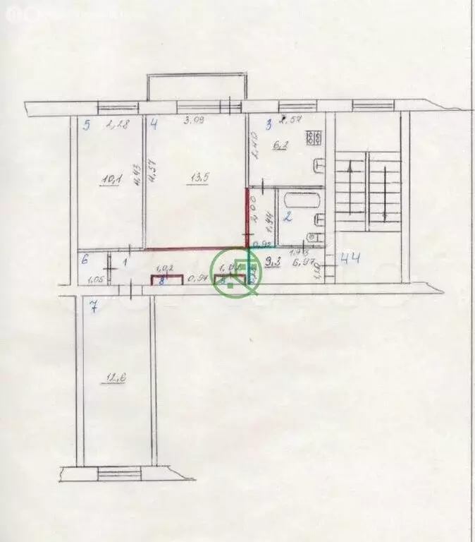 3-комнатная квартира: Сызрань, Ульяновское шоссе, 19 (56 м) - Фото 1