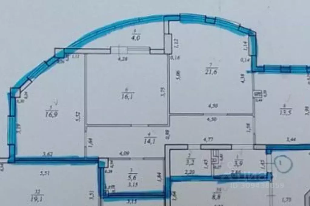 3-к кв. Самарская область, Самара ул. Клары Цеткин, 23А (98.0 м) - Фото 0