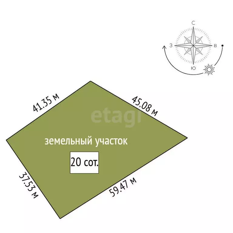 Участок в деревня Синицына, улица Победы (20 м) - Фото 1