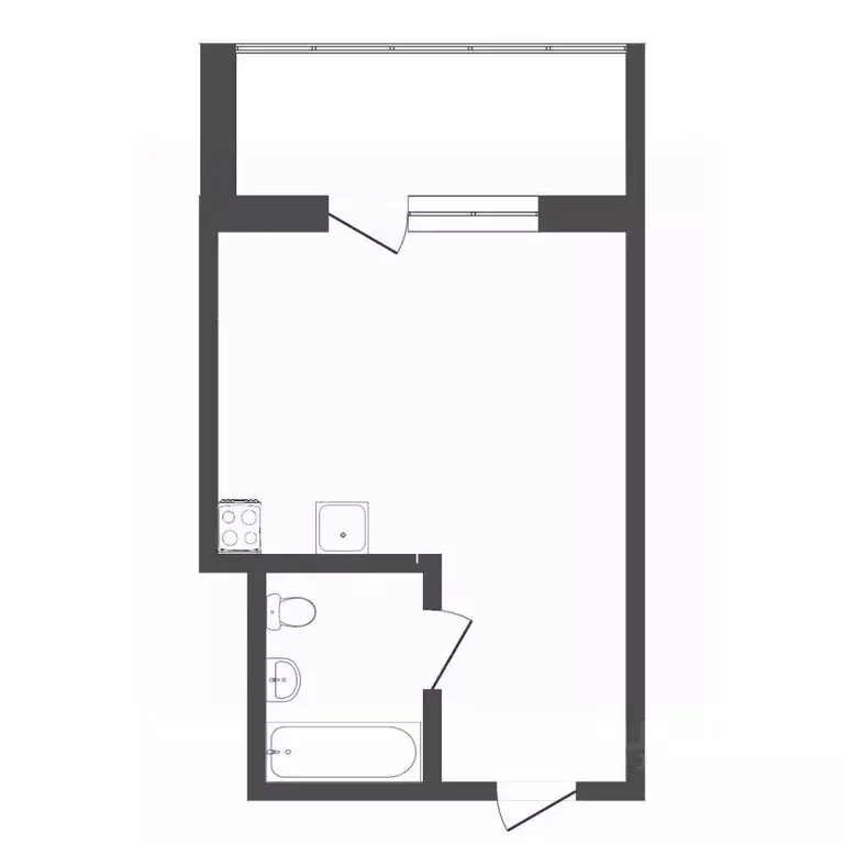 1-к кв. Тюменская область, Тюменский район, д. Патрушева ул. ... - Фото 0