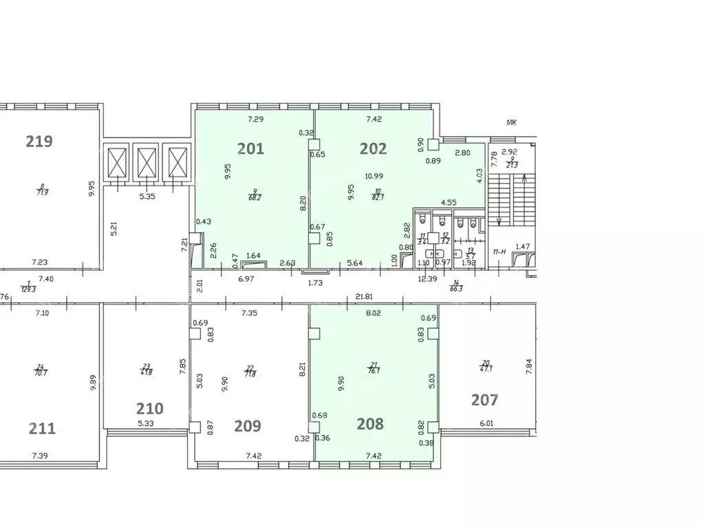 Офис в Санкт-Петербург ул. Профессора Качалова, 7 (226 м) - Фото 2