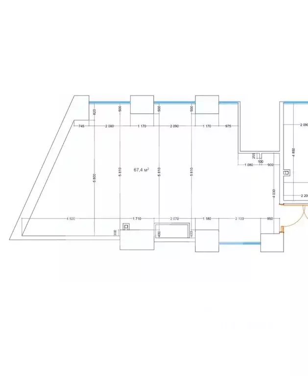 Помещение свободного назначения в Москва Ходынская ул., 2 (67 м) - Фото 2
