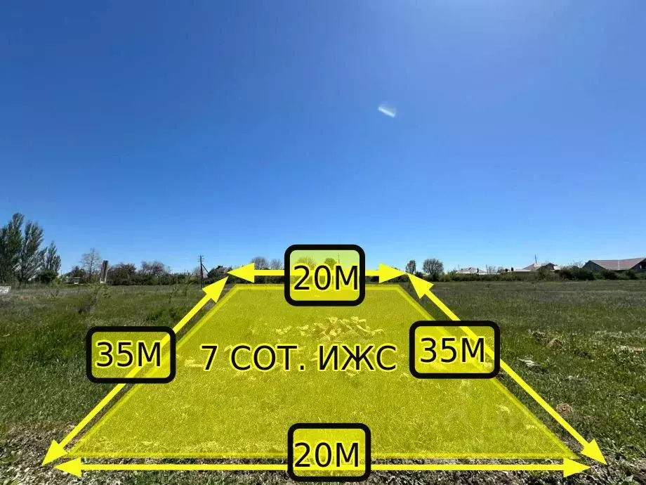 Участок в Крым, Симферопольский район, с. Урожайное  (7.0 сот.) - Фото 1