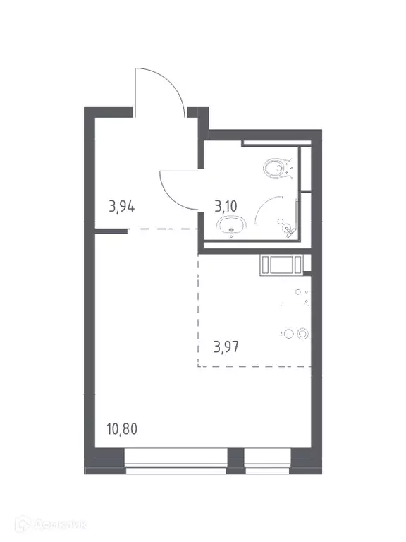 Продаётся 1-к квартира, 21.8 м - Фото 0