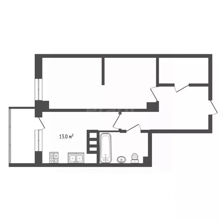 1-к кв. Ростовская область, Ростов-на-Дону просп. 40-летия Победы, ... - Фото 2