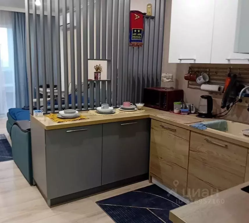 Студия Ростовская область, Ростов-на-Дону Киргизская ул., 38Г (34.9 м) - Фото 1