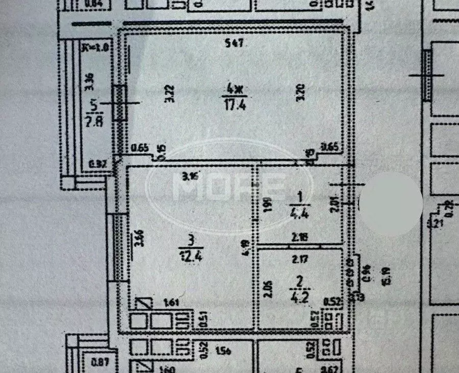 1-к кв. Калининградская область, Калининград ул. Генерал-фельдмаршала ... - Фото 2