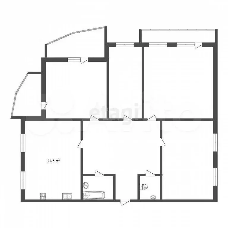 4-к. квартира, 150 м, 2/12 эт. - Фото 0