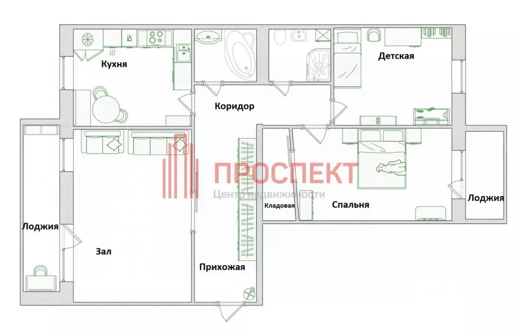 3-к кв. Пензенская область, Пенза проезд 5-й Виноградный, 8 (100.7 м) - Фото 2