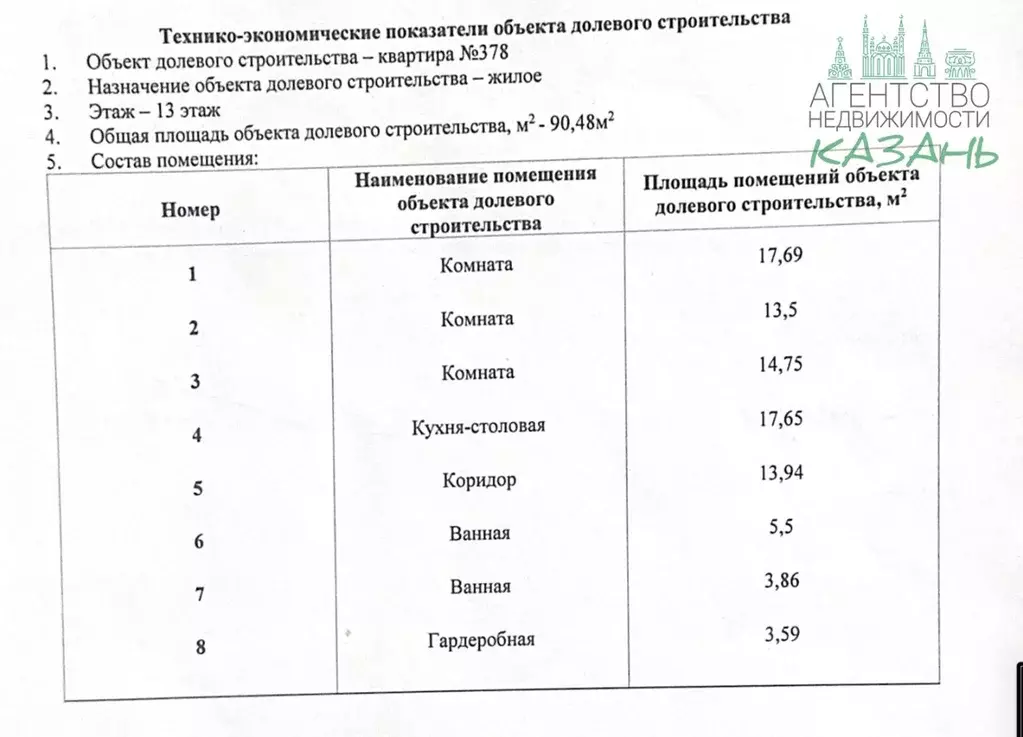 3-к кв. Татарстан, Казань ул. Сибгата Хакима, 62 (90.8 м) - Фото 2