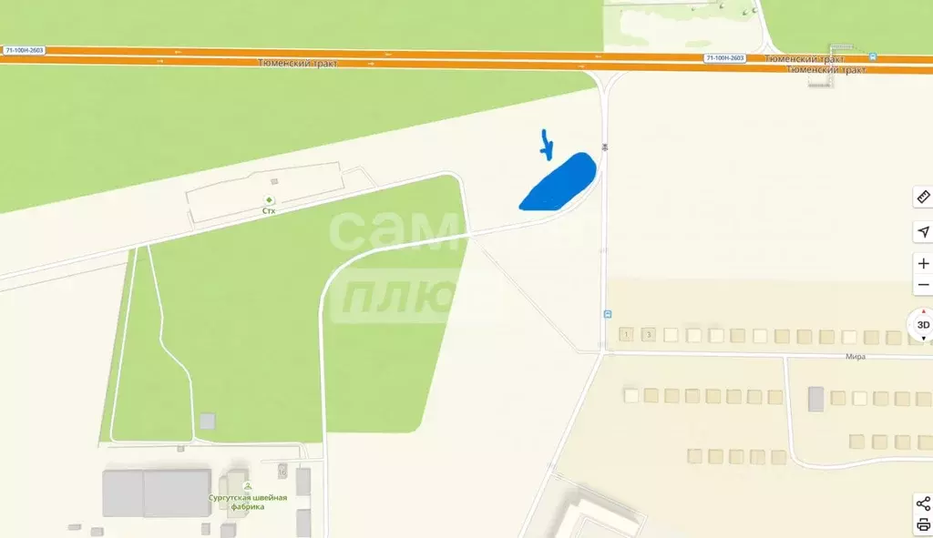 Участок в Ханты-Мансийский АО, Сургутский район, Белый Яр пгт  (14.0 ... - Фото 2