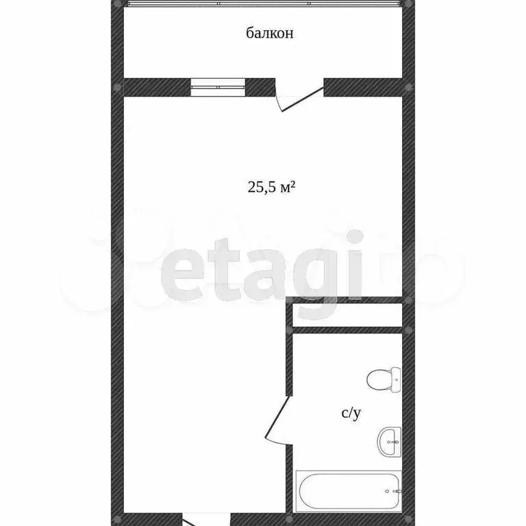 Квартира-студия, 20 м, 12/16 эт. - Фото 0