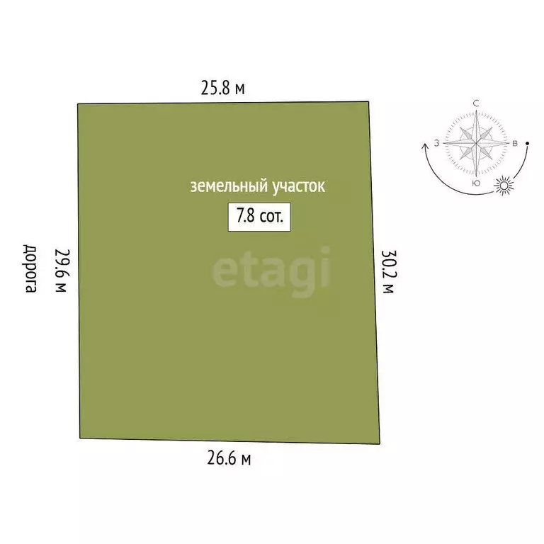 Участок в Тюменский муниципальный округ, СНТ Исток, Вишнёвая улица ... - Фото 1