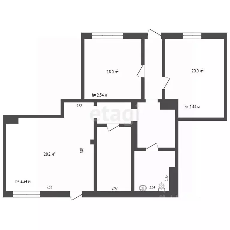 Офис в Мордовия, Саранск ул. Ульянова, 20 (91 м) - Фото 2