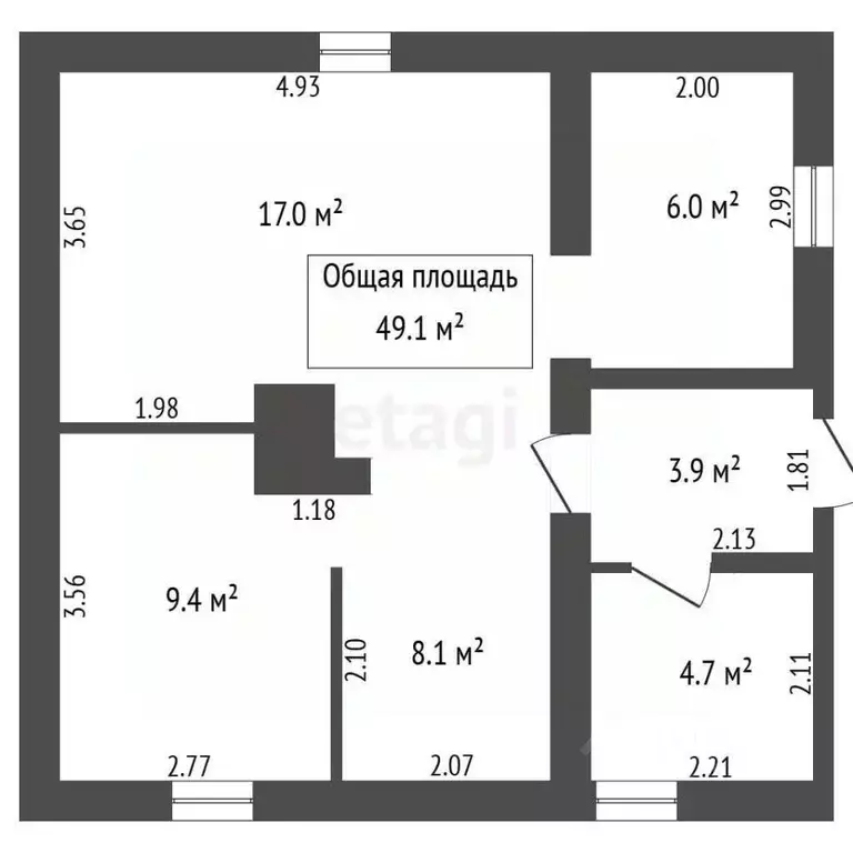 Дом в Кемеровская область, Кемерово Артиллерийская ул. (49 м) - Фото 2
